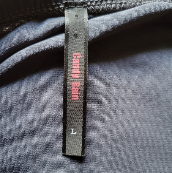 One Shoulder Grey Dress Shirt - Picture 3 of 3